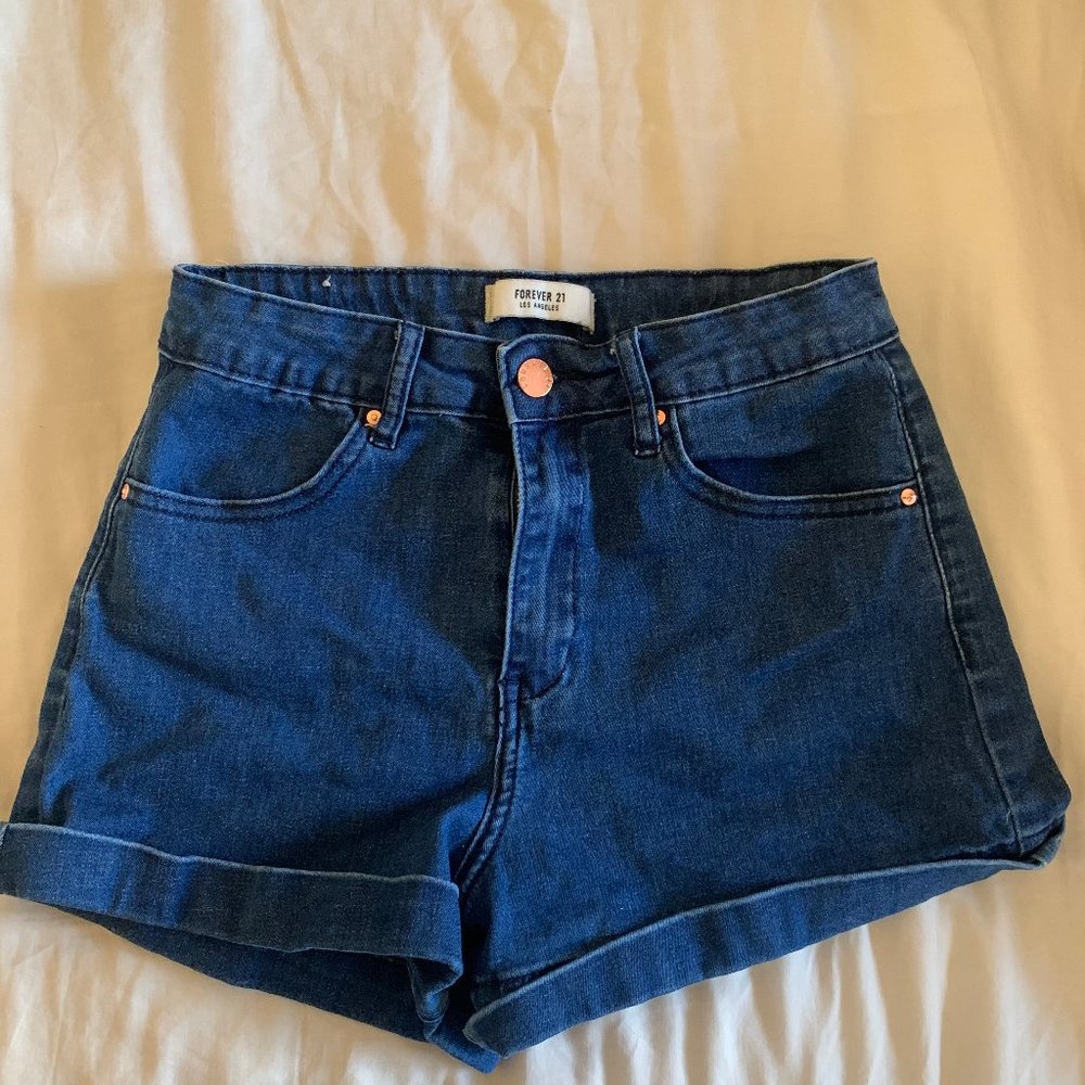 Dark Wash Denim Shorts